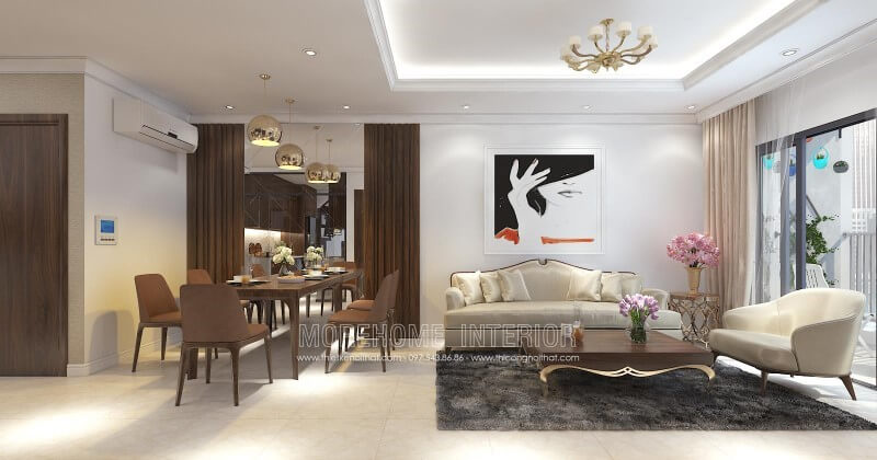 Thiết kế phòng khách chung cư