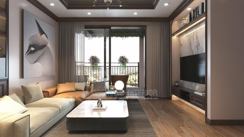Thiết kế phòng khách chung cư hiện đại