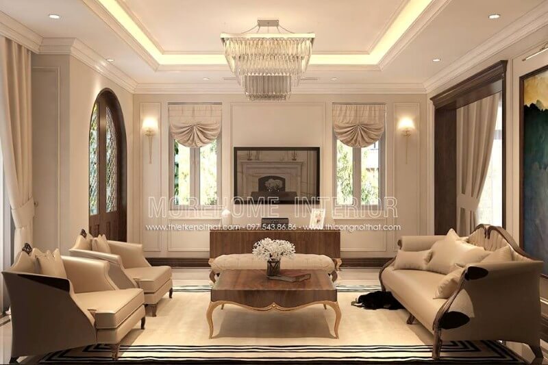 Sofa biệt thự tân cổ điển