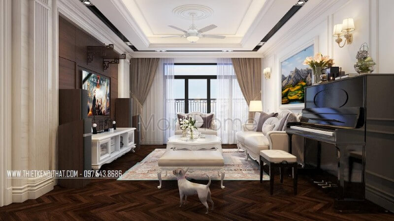 Sofa chung cư tân cổ điển Sofa chung cư tân cổ điển