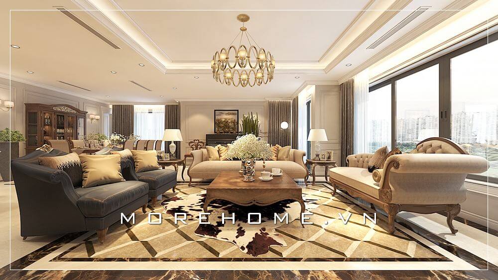Sofa chung cư tân cổ điển Sofa chung cư tân cổ điển