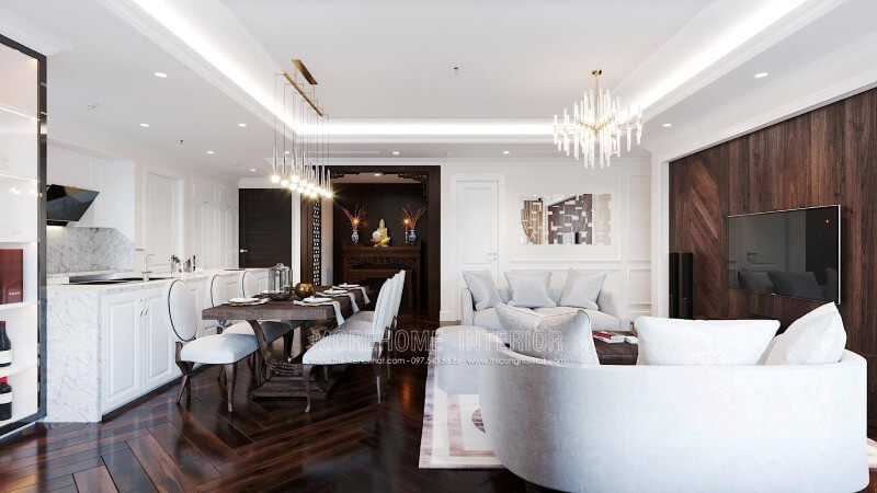 Mẫu tủ bếp cao cấp không bao giờ lỗi mốt hiện nay Tủ bếp màu trắng, tủ bếp màu nâu đẹp