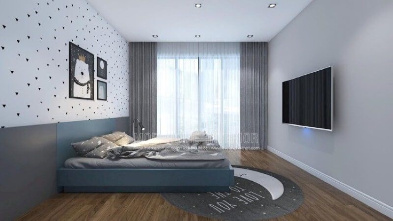 Bố trí nội thất phòng bé đơn giản đẹp phù hợp mọi không gian
