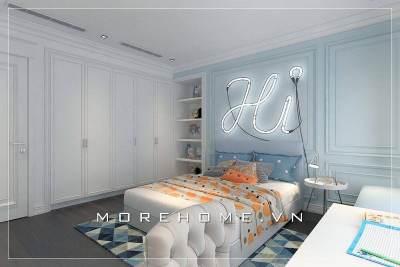 + 12 hình ảnh tủ đựng quần áo cho con gái đáng yêu cho Thiết kế phòng ngủ căn hộ chung cư