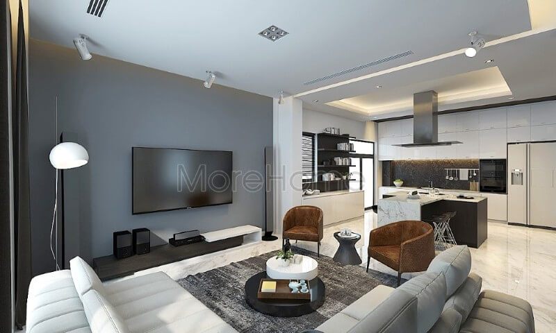 Biệt thự cao cấp được thiết kế theo phong cách hiện đại, nhằm nhấn mạnh vào sự thông thoáng, thoải mái của không gian sinh hoạt của gia đình, giúp tạo ra cảm giác thoải mái nhất cho các thành viên trong gia đình.